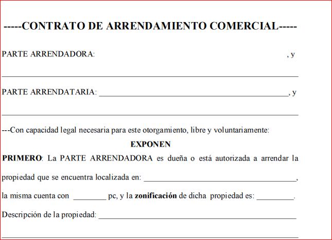 Contrato de Arrendamiento Local Comercial en Español   - Modelos de Documentos Legales, Formularios y Contratos en Puerto Rico