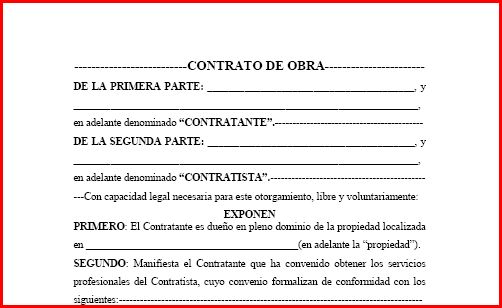 Contrato para Obra de Construcción  - Modelos de  Documentos Legales, Formularios y Contratos en Puerto Rico