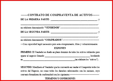 Contrato de Compraventa de Activos de Negocio  -  Modelos de Documentos Legales, Formularios y Contratos en Puerto Rico