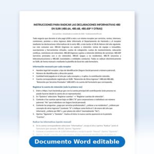 Vista de la primera página: Instrucciones-Informativas 480 en SURI
