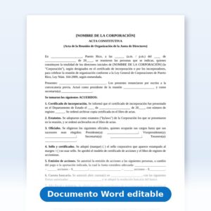 Acta Constitutiva