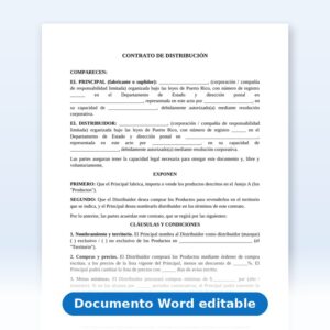 Acuerdo de distribución