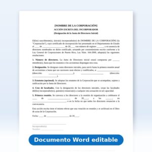 Designación de directores previo a la constitución de la sociedad
