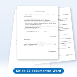 Kit de Documentos de Herencia - Procesos Hereditarios (Código Civil 2020) - vista de los documentos
