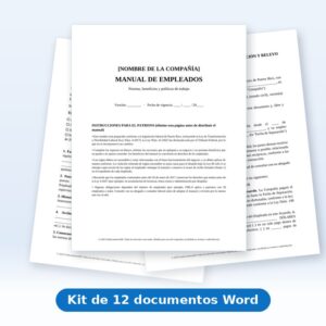 Kit Laboral para Patronos (12 documentos)